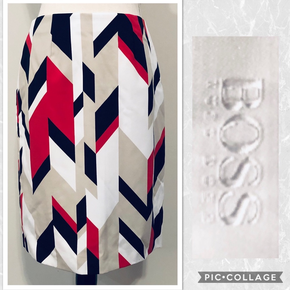 Hugo Boss Geometric Pattern Skirt